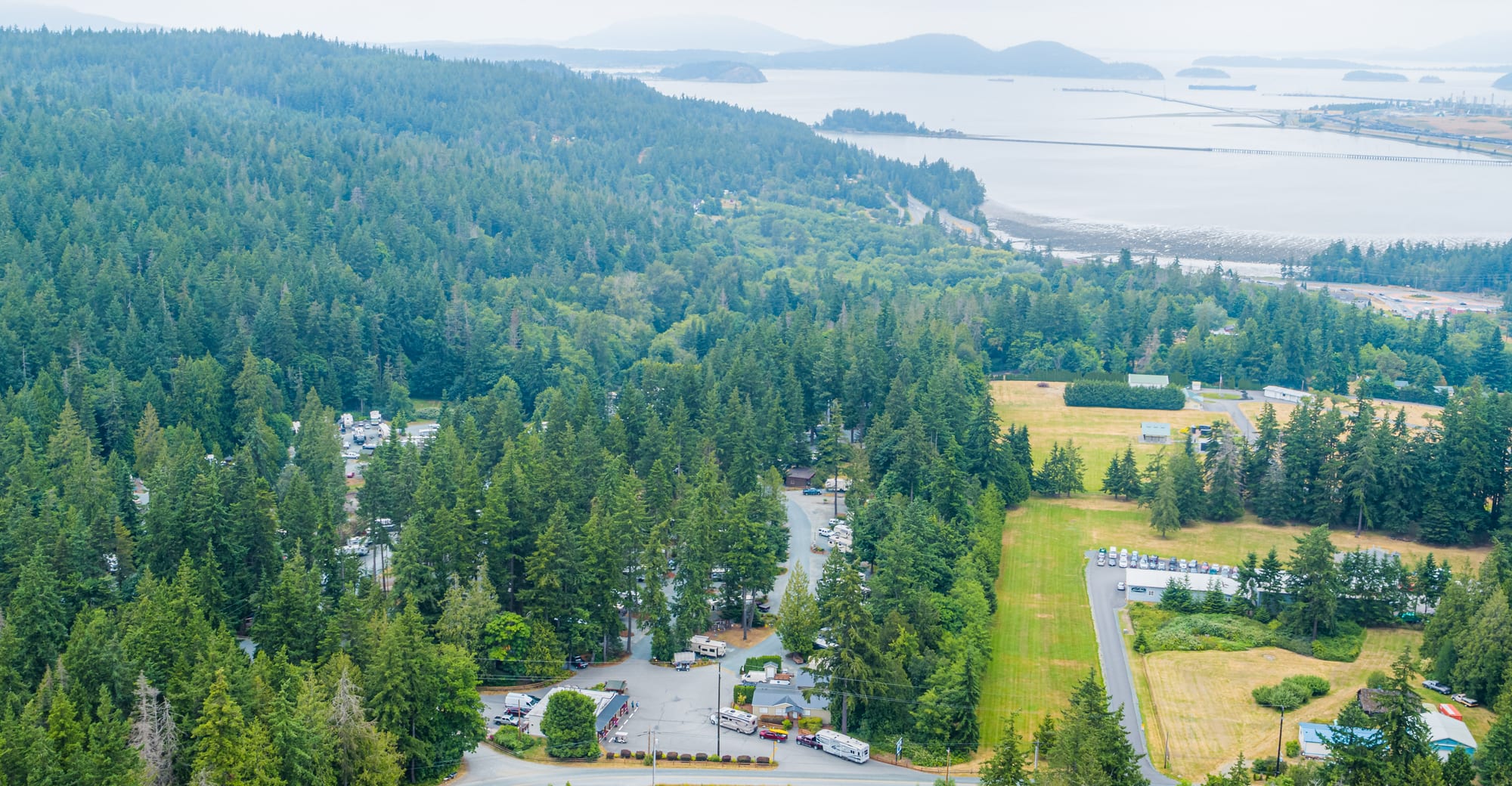 Aerial of Pioneer Trails RV Park